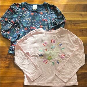Set of 2 Hanna Andersson Holiday Tees